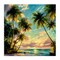 Stupell Industries Sunset On The Beach Palms Canvas Wall Art, design by Creative Studio